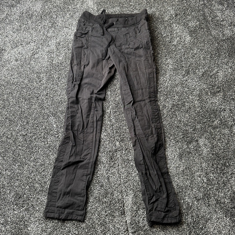 James Perse Pants Womens 0 Gray Cotton Spandex Cargo Tapered Drawstring